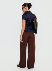 Alys Cut Out Straight Leg Pant Brown