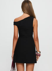 Assured One Shoulder Romper Black