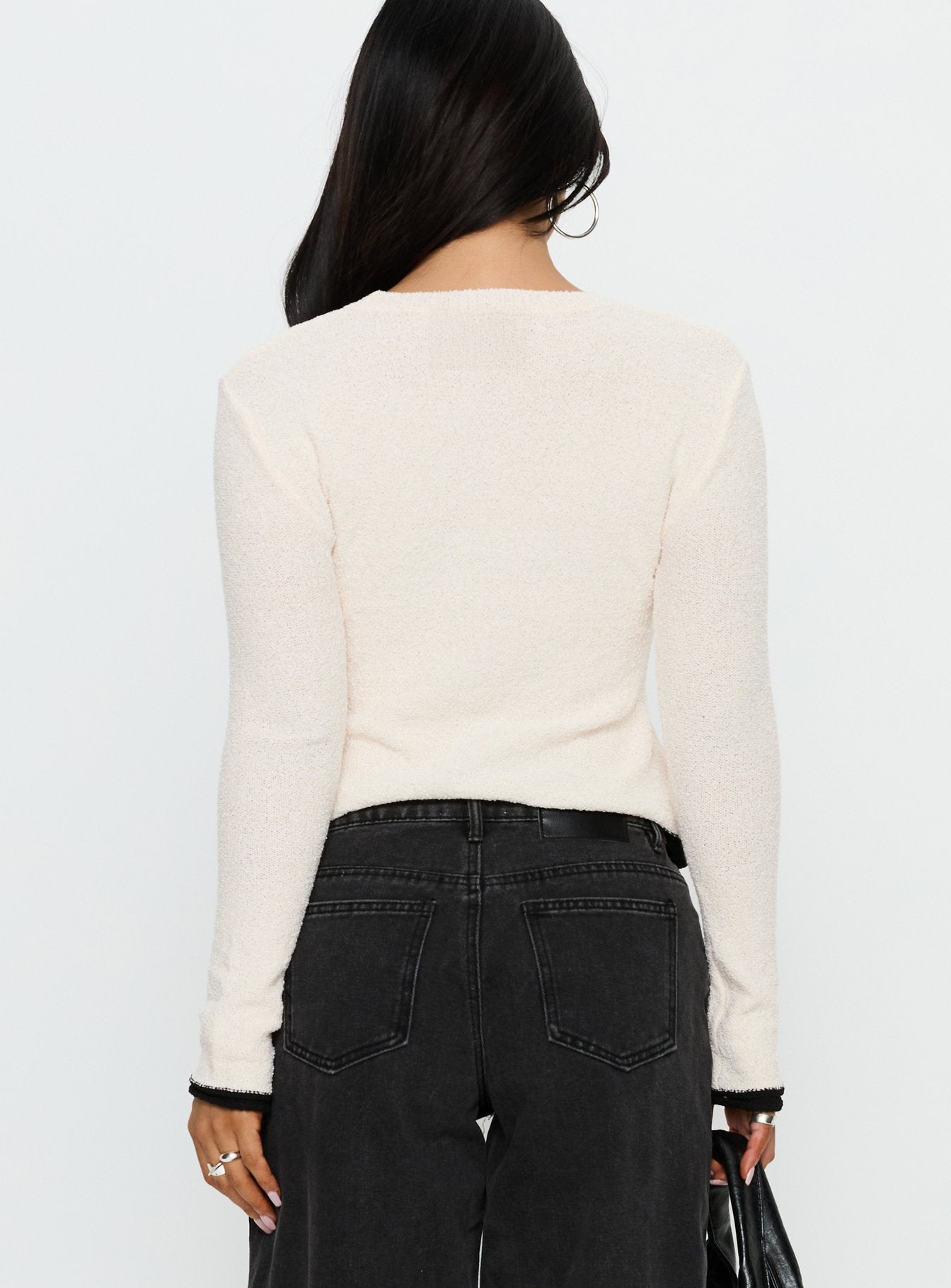 Keree Lightweight Knit Sweater Cream