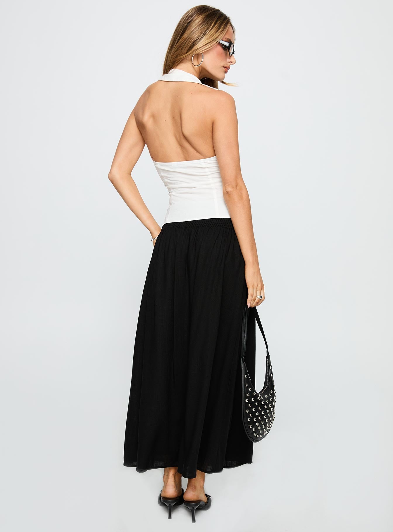 Human Nurture Maxi Skirt Black