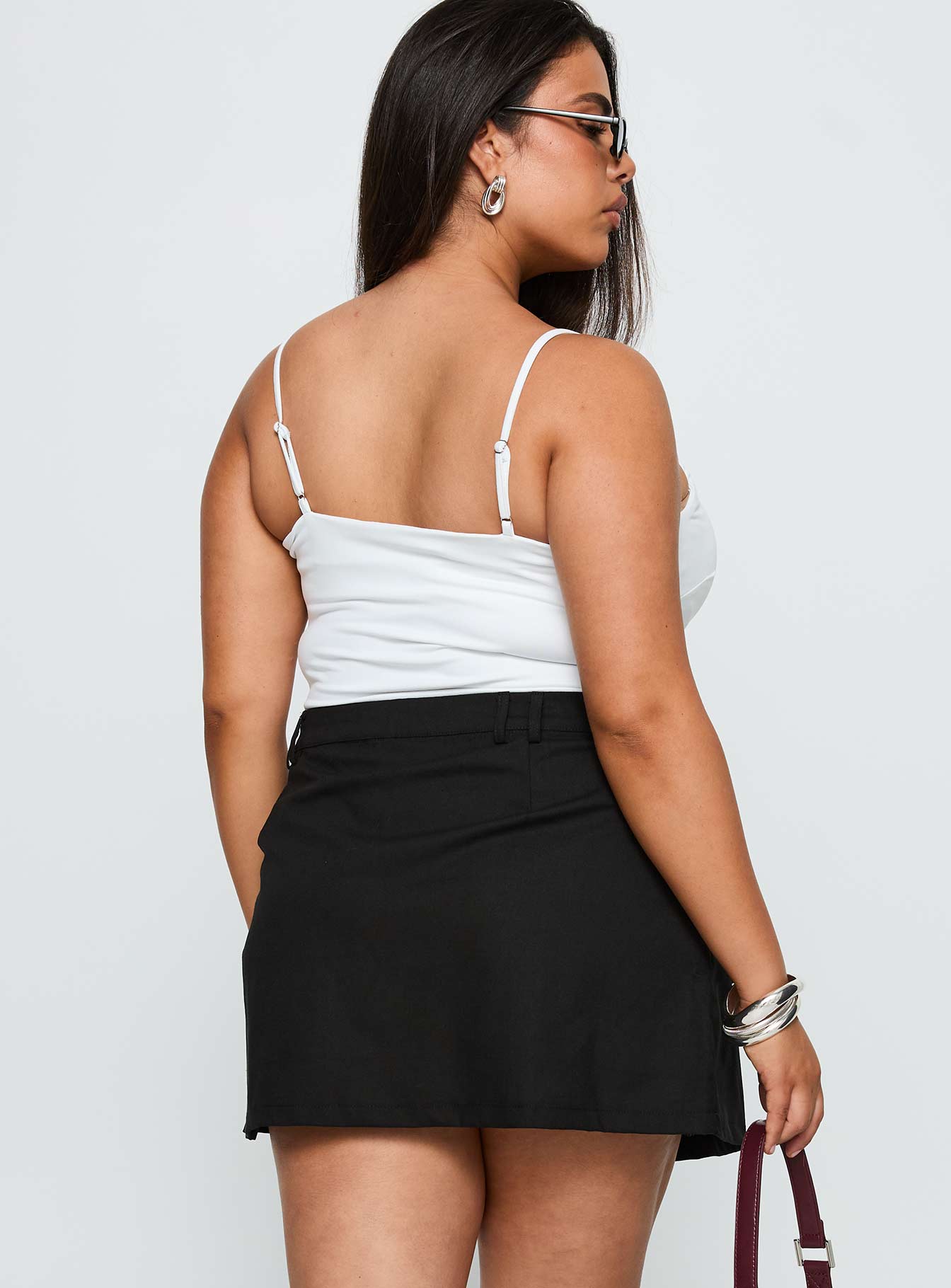 Essentially Skort Black Curve