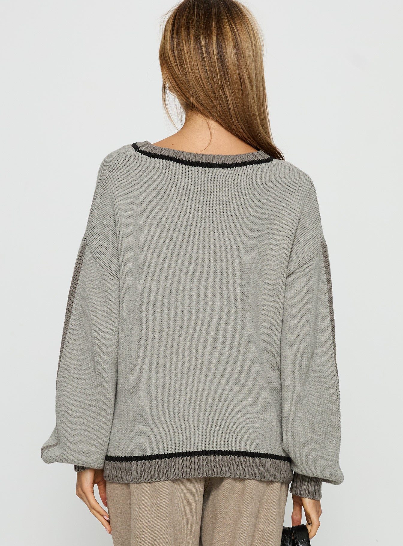 Star Track Graphic Jumper Grey