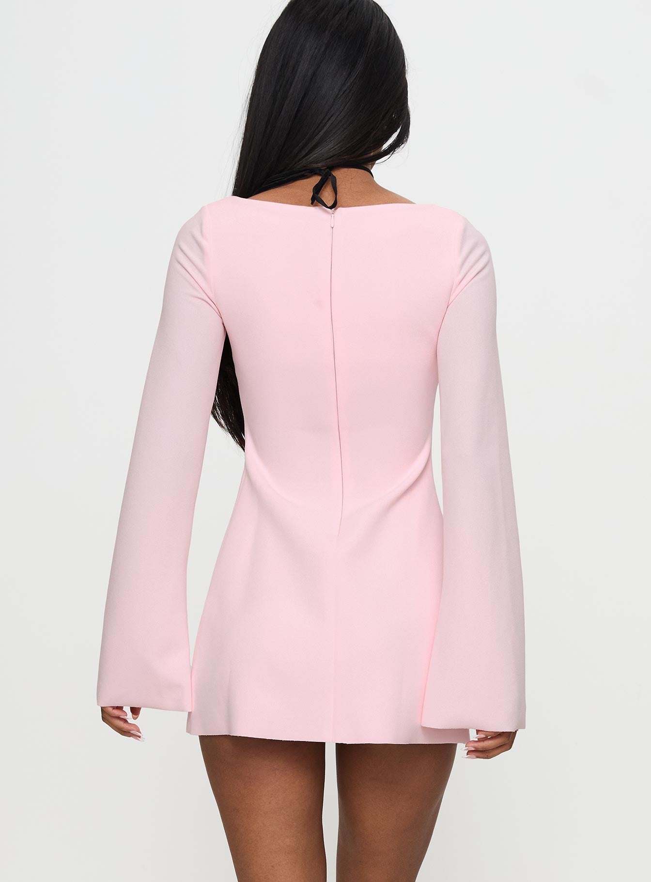 Bombshell Long Sleeve Mini Dress Pink