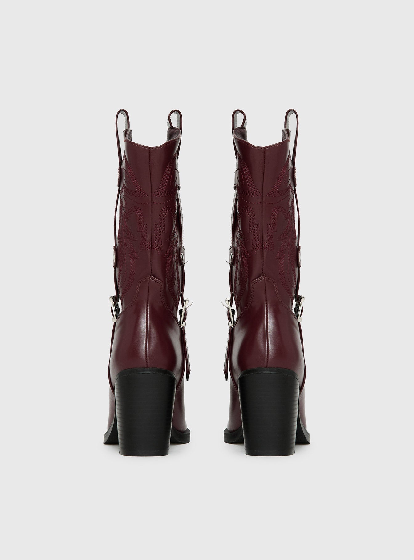 Cypress Western Boots Burgundy