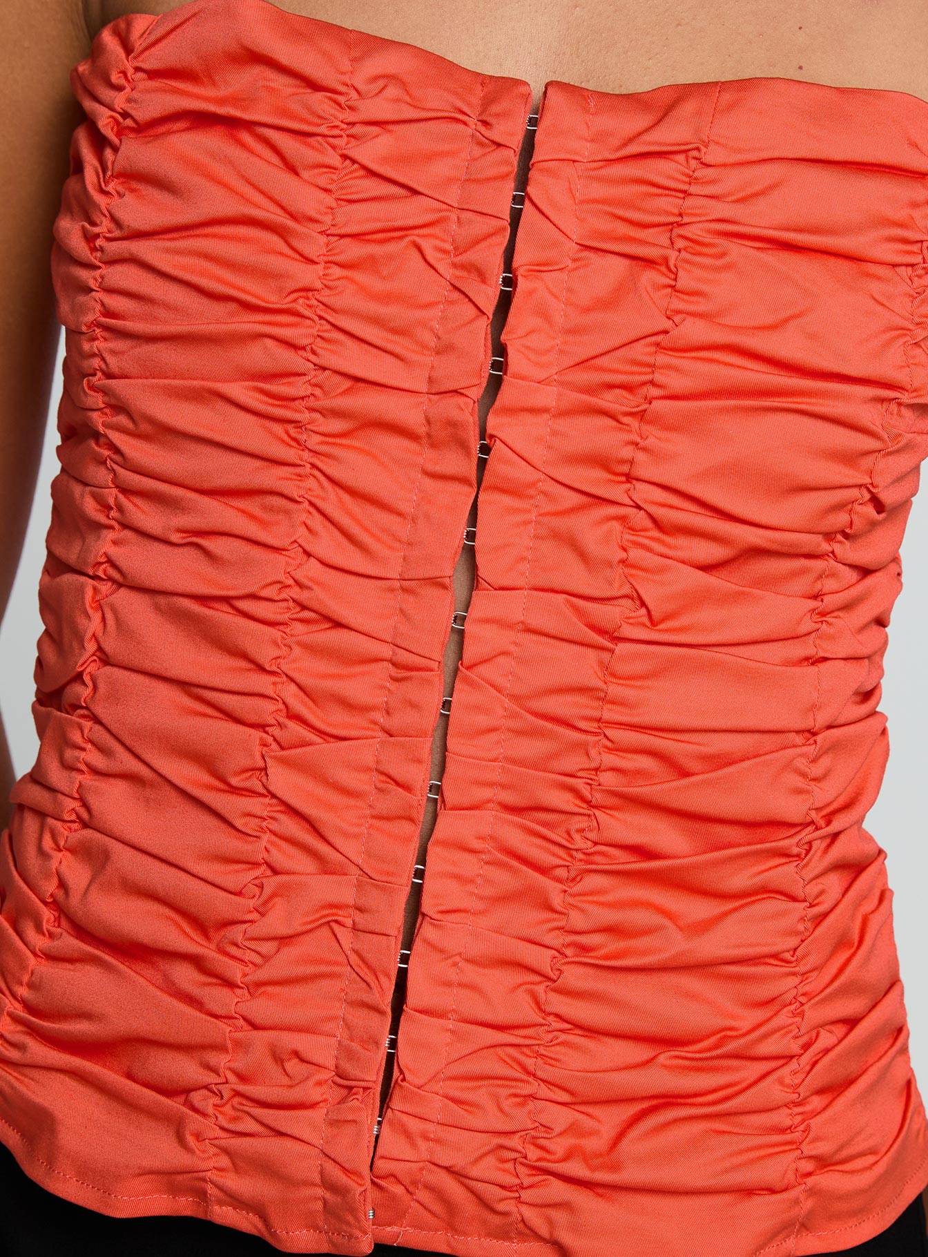 Diamonds Are Forever Strapless Top Orange