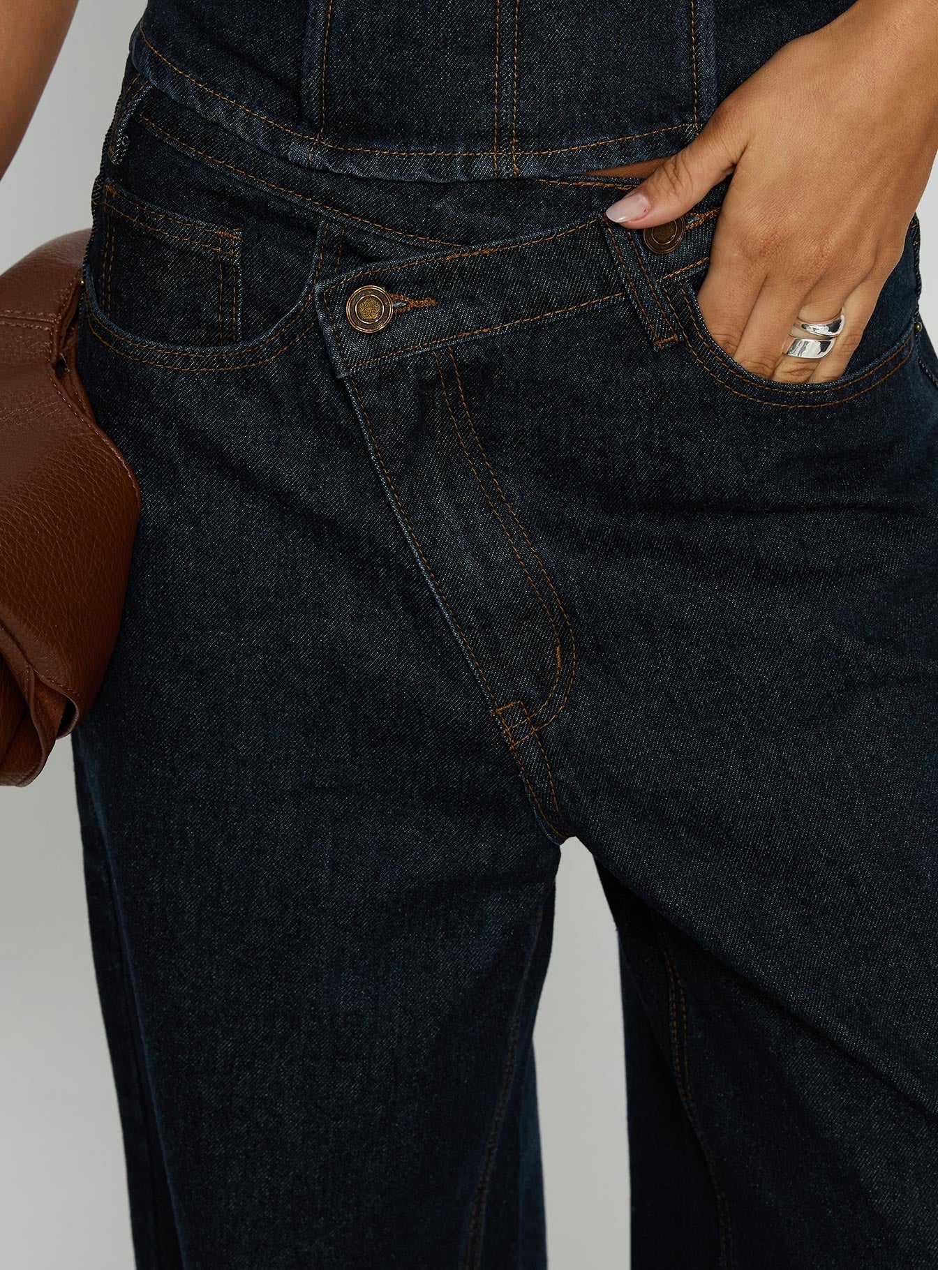 Blue Crush Low Rise Wide Leg Jeans Indigo