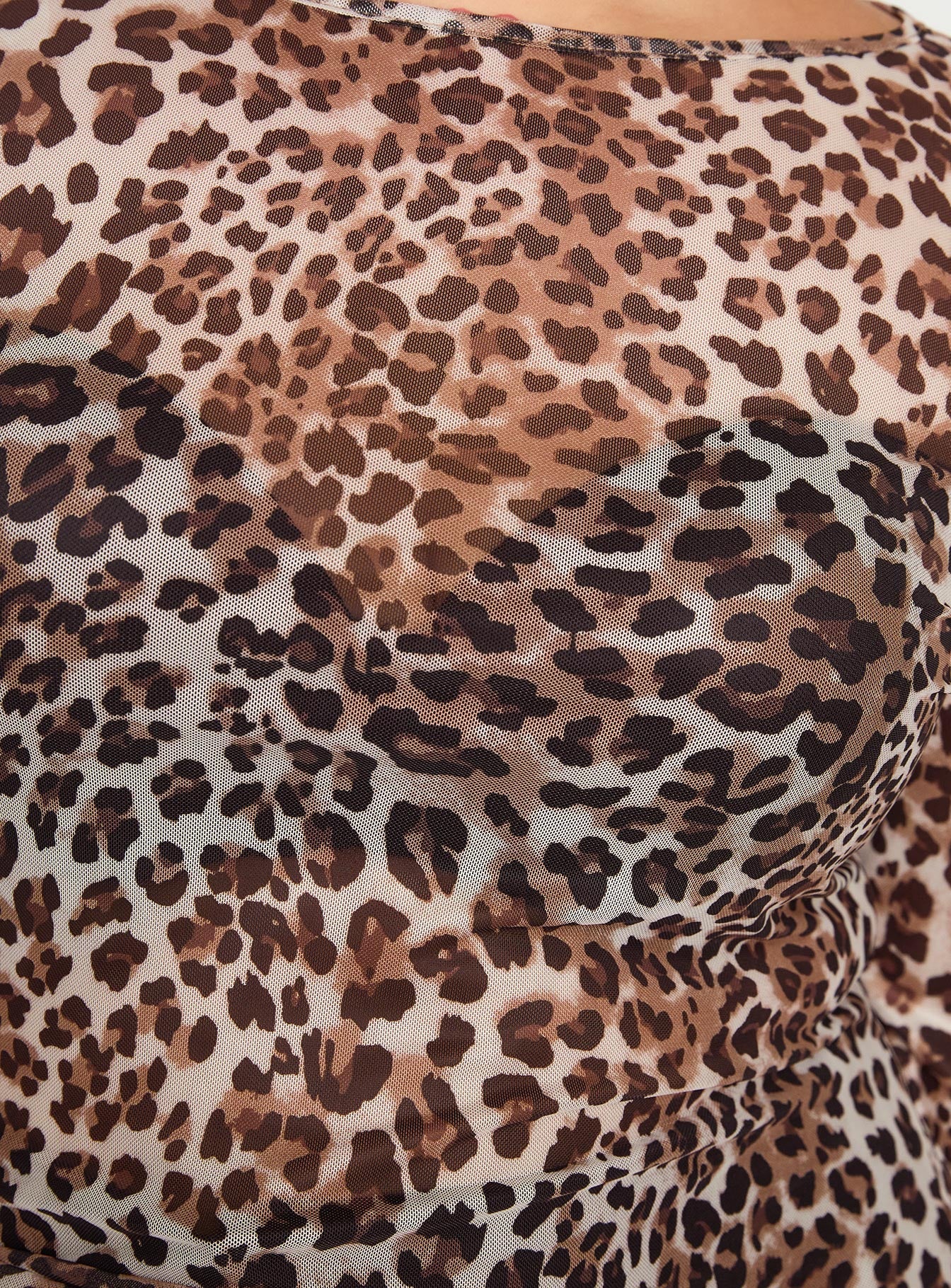 Believe Me Long Sleeve Top Leopard Curve