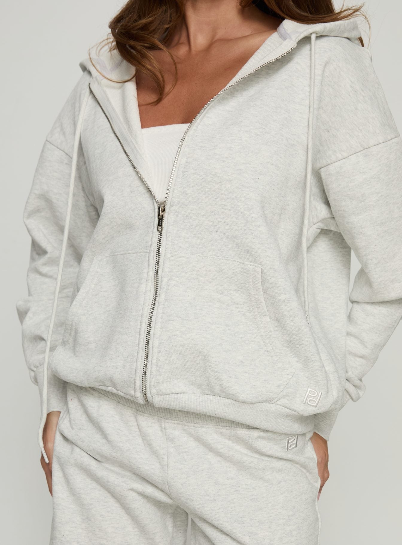 All Day Oversized Hoodie Grey Marle