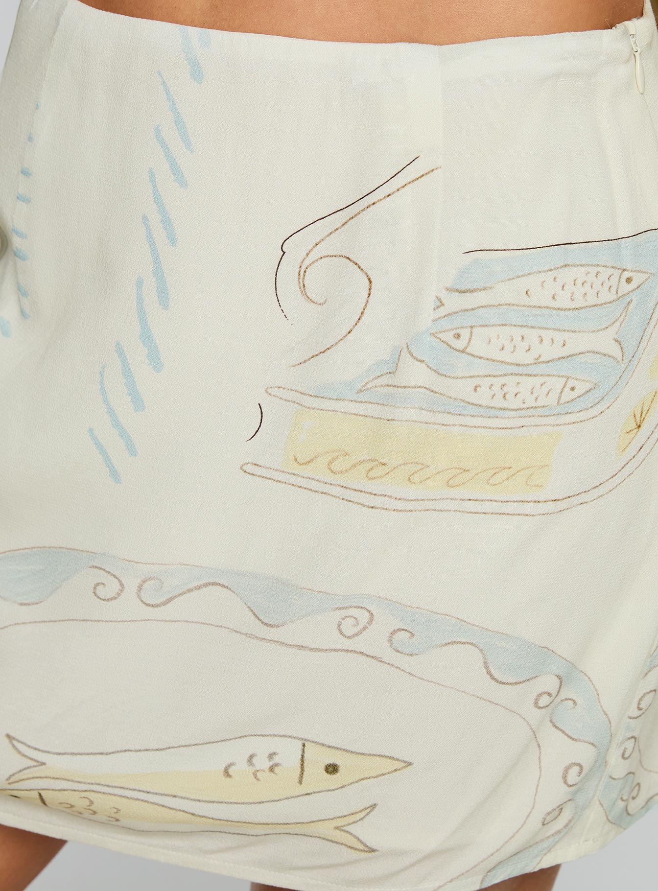 Caraliia Mini Skirt Cream