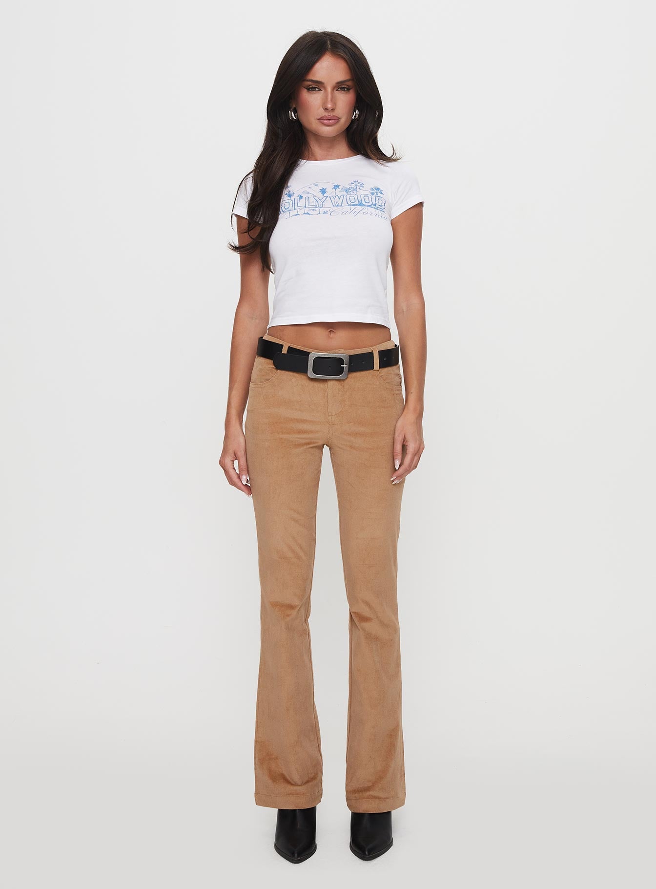 Troubadour Low Waist Jeans Tan