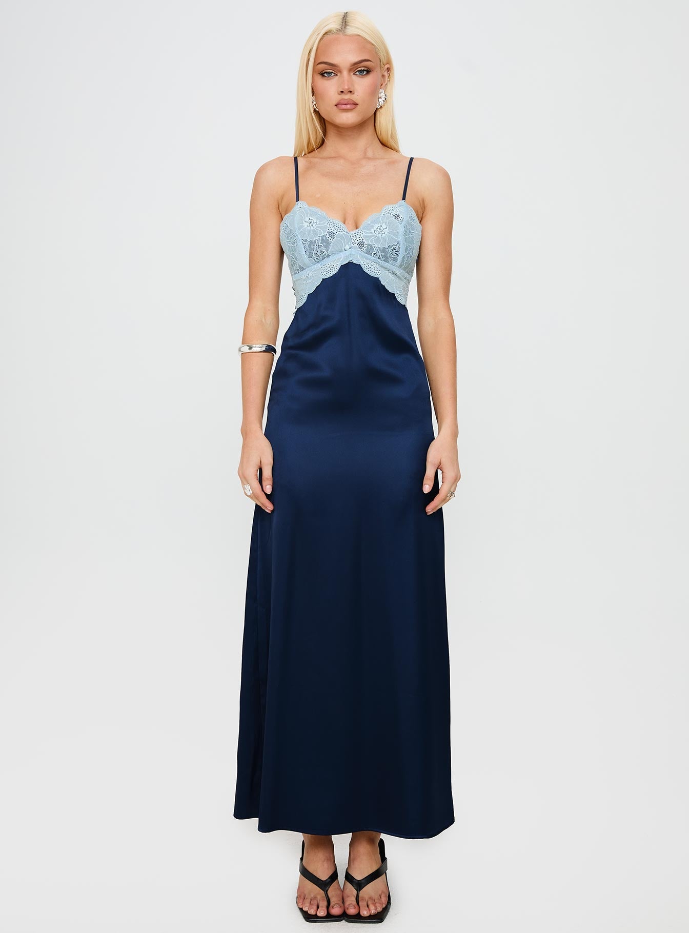 Better Than Words Lace Maxi Dress Navy