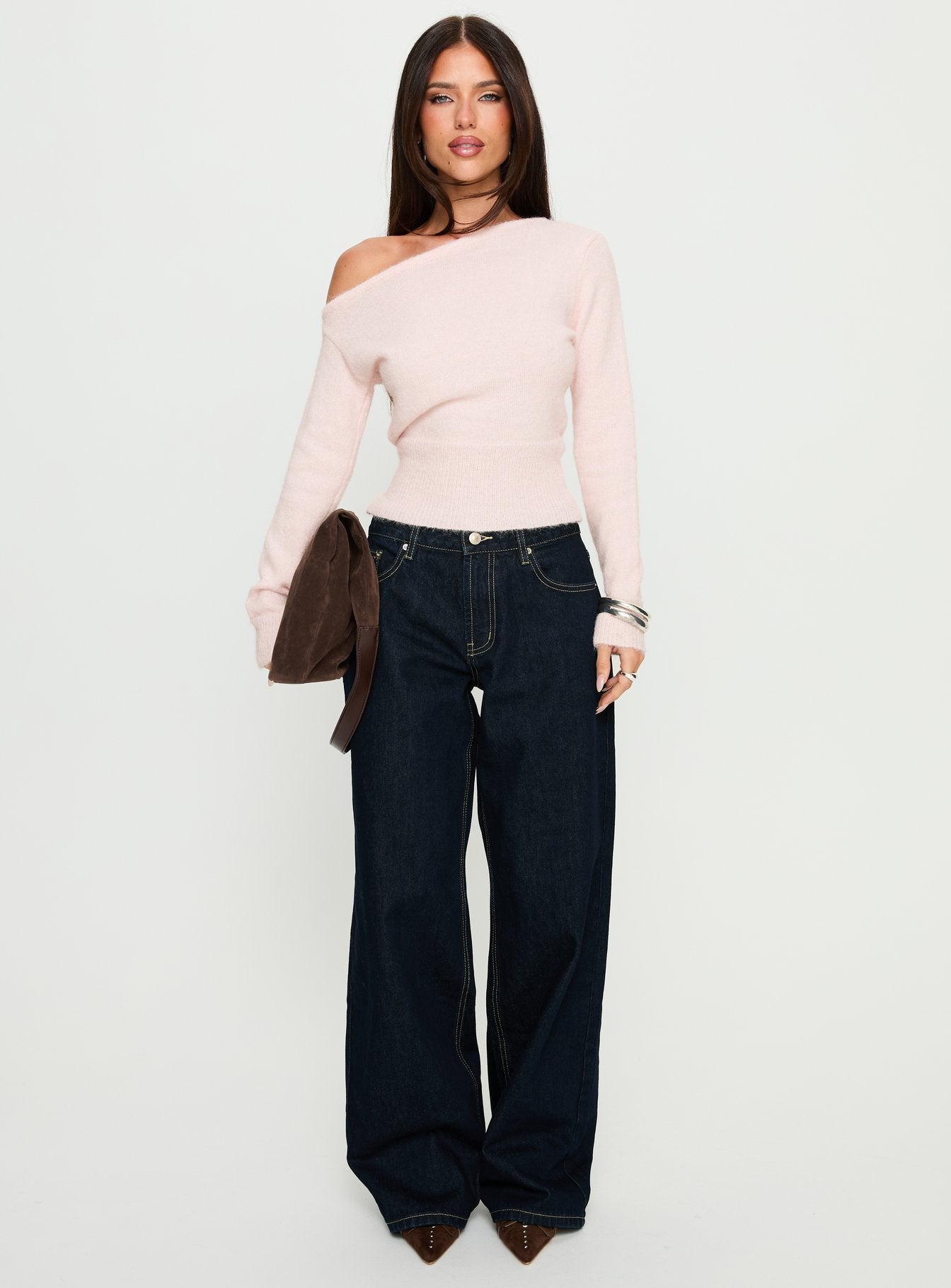 Serenitia Mid Rise Relaxed Jeans Dark Raw Wash