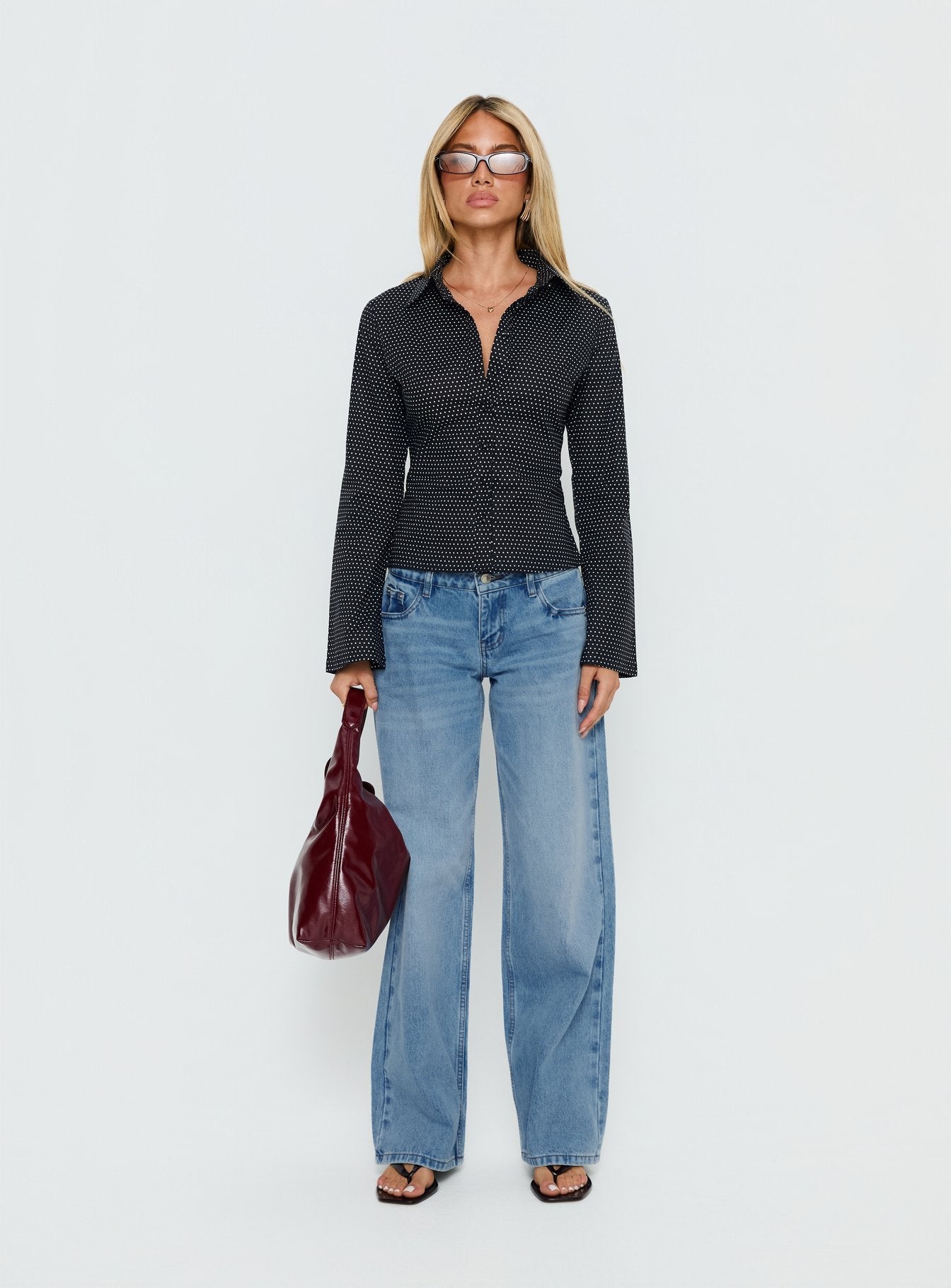 Anni Shirt Black Polka