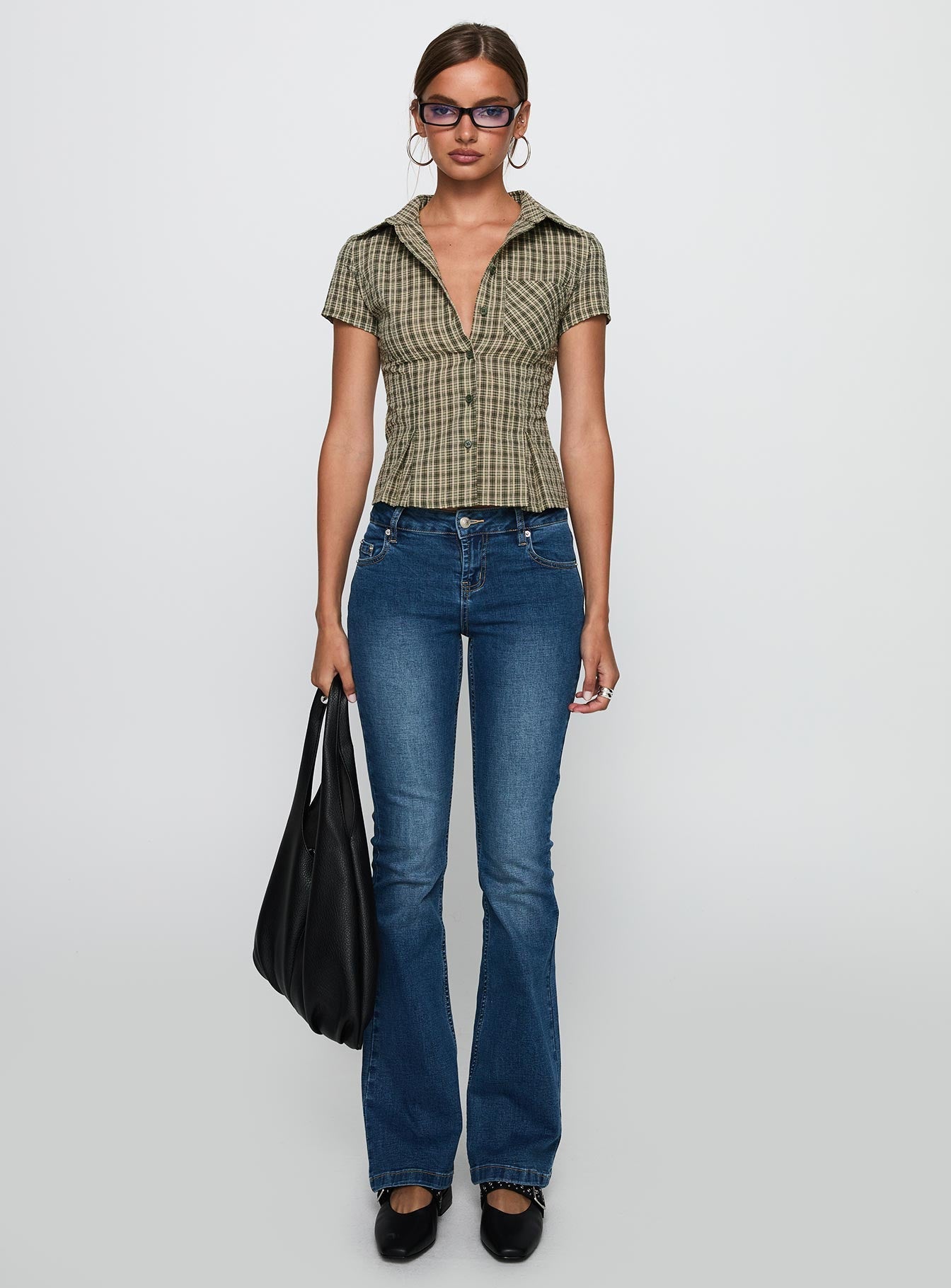 Alma Mater Top Green Check