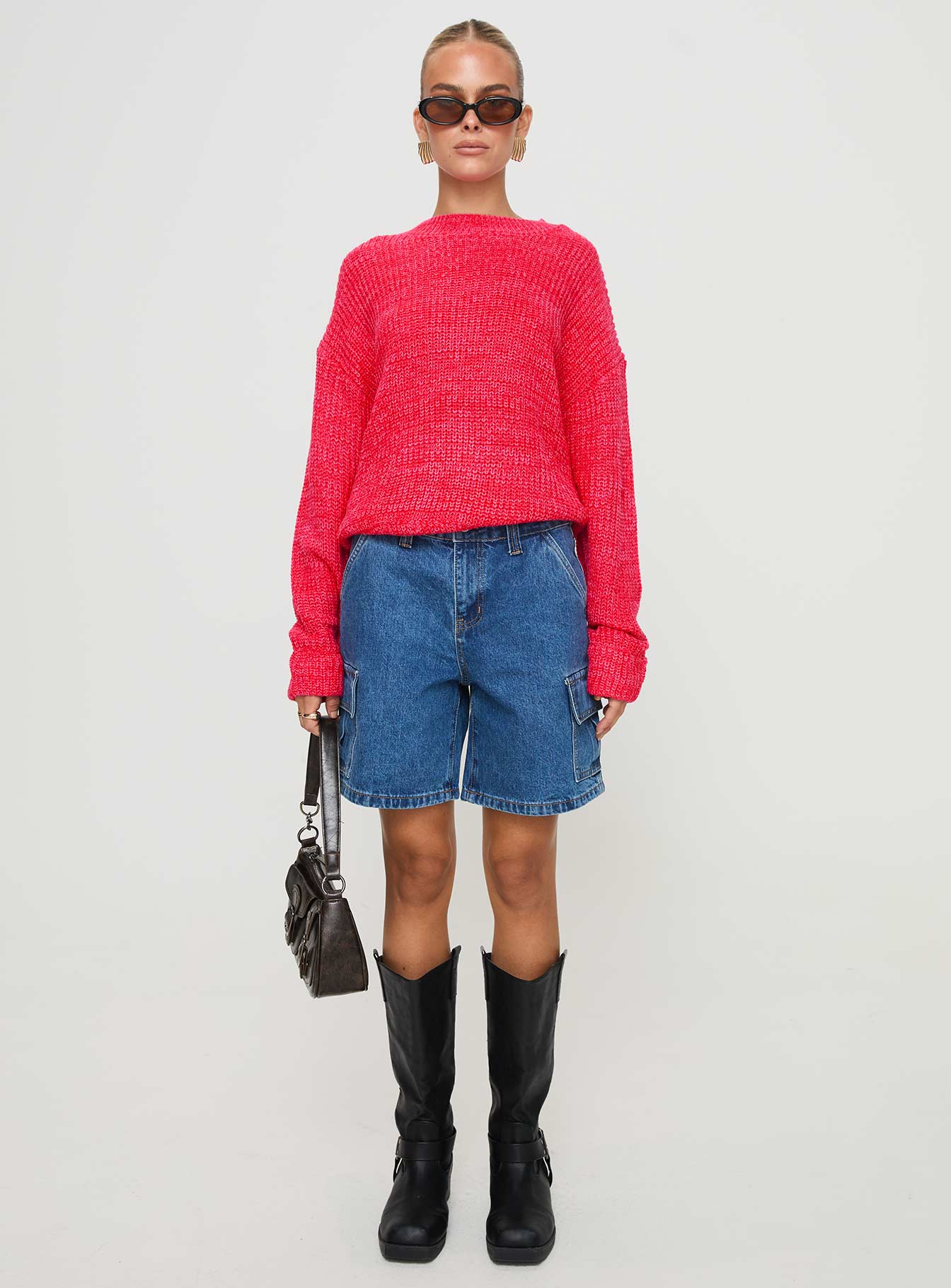 Bae Sweater Pink/ Red