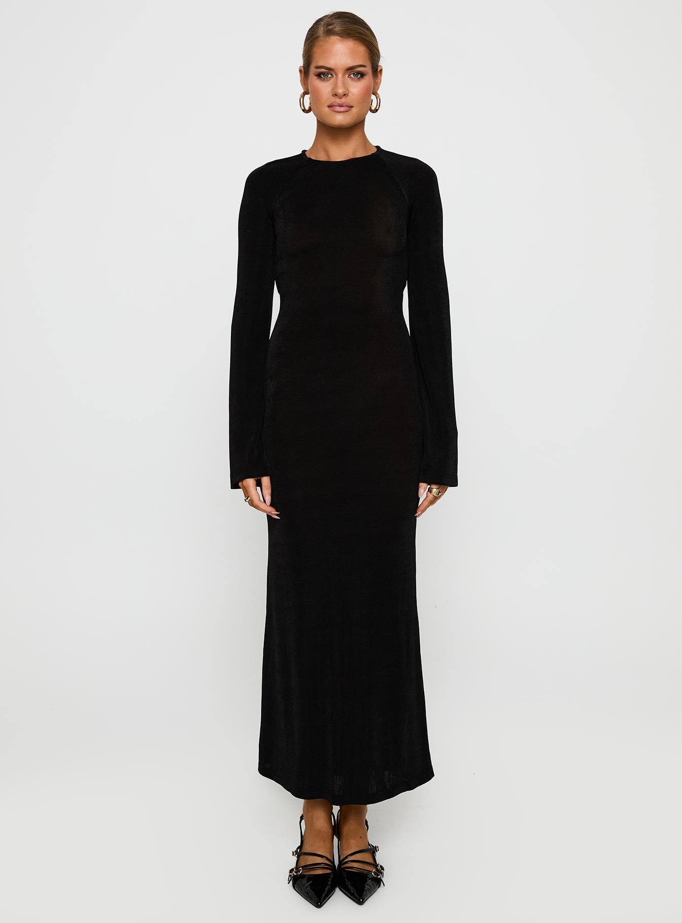 Amersham Long Sleeve Maxi Dress Black