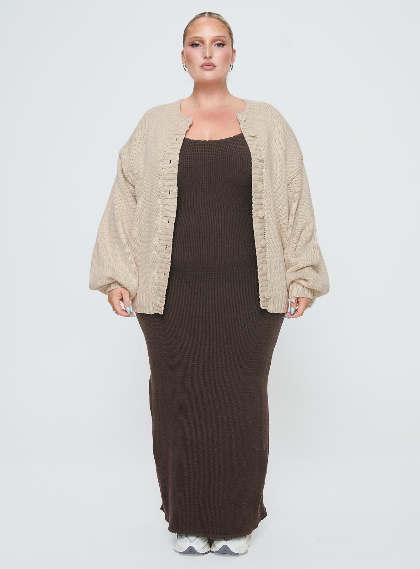 Edern Cardigan Cream Curve