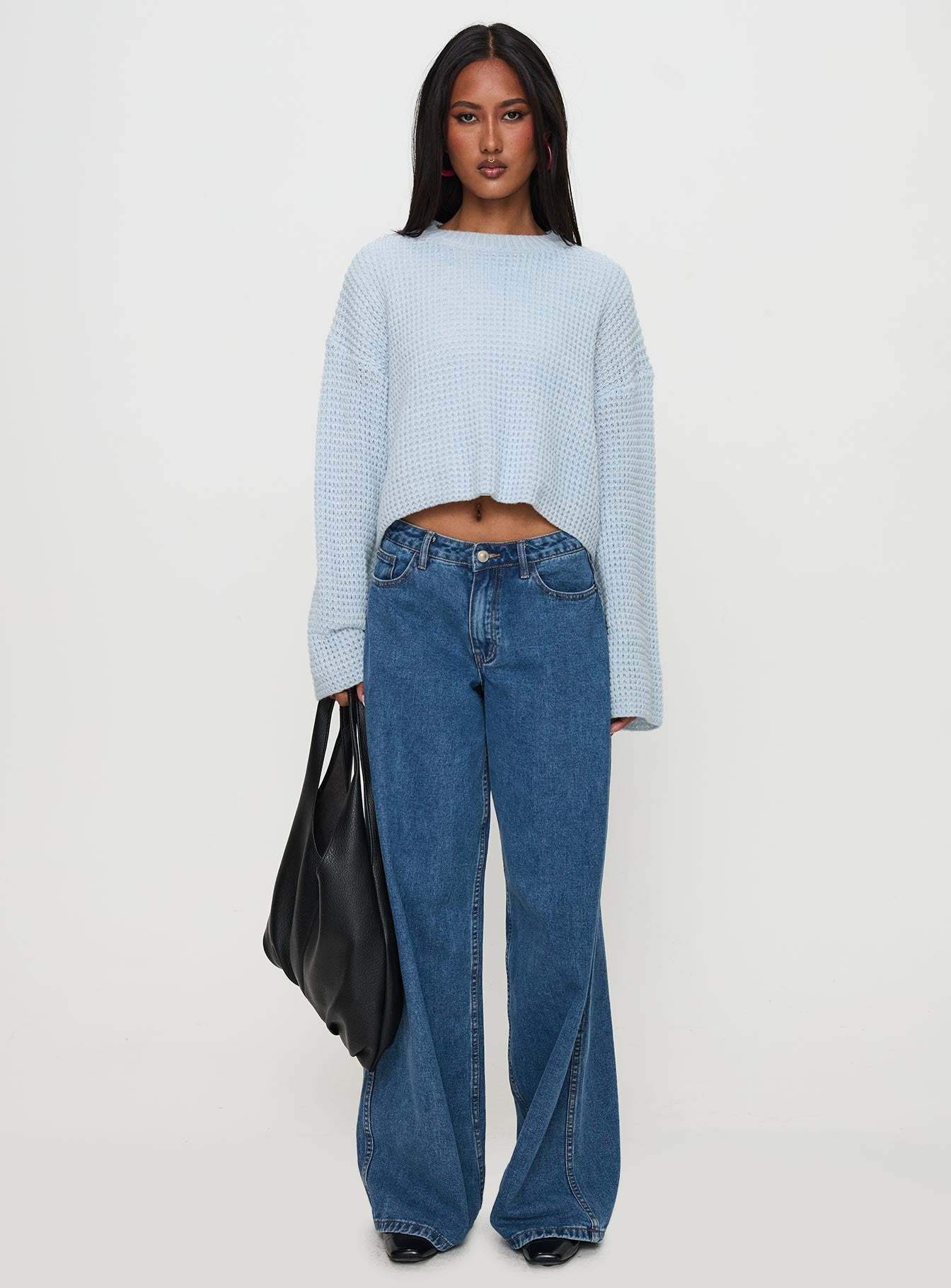Elinda Knit Sweater Blue
