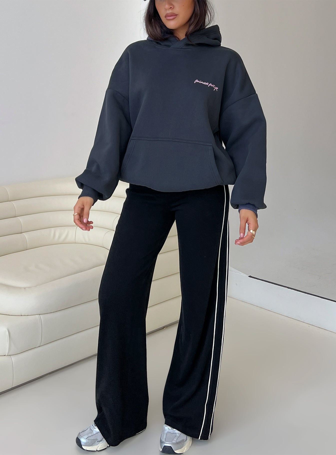 Ascenda Straight Leg Track Pant Black