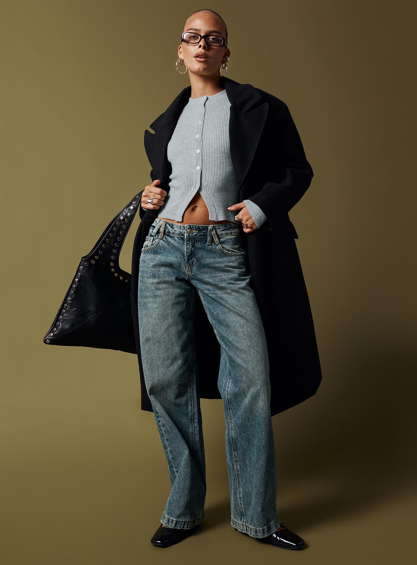 Inferno Longline Coat Black