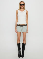 Rhode Mini Skort Light Denim