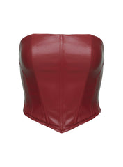 Batesville Strapless Top Red