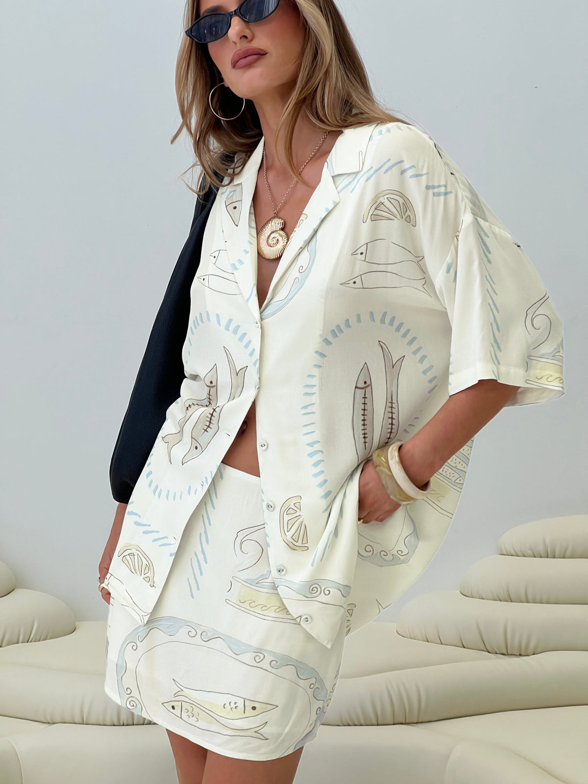 Caraliia Shirt Cream