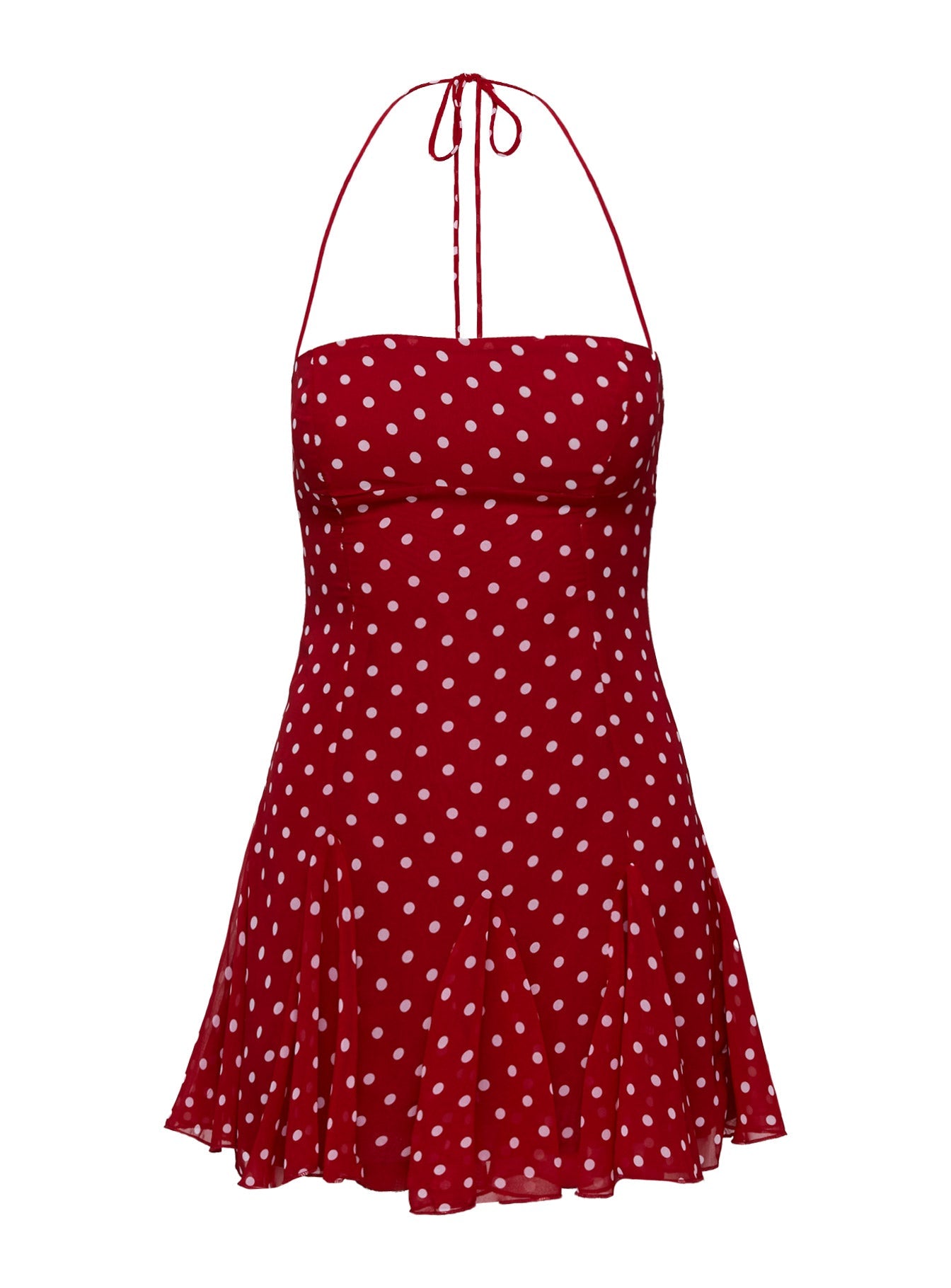 Delamere Mini Dress Red Polka