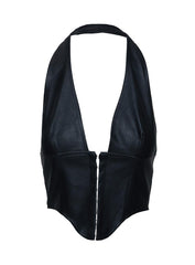 Fioralba Halter Top Black