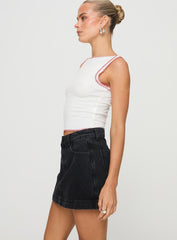 Gazelle Denim Skort Washed Black
