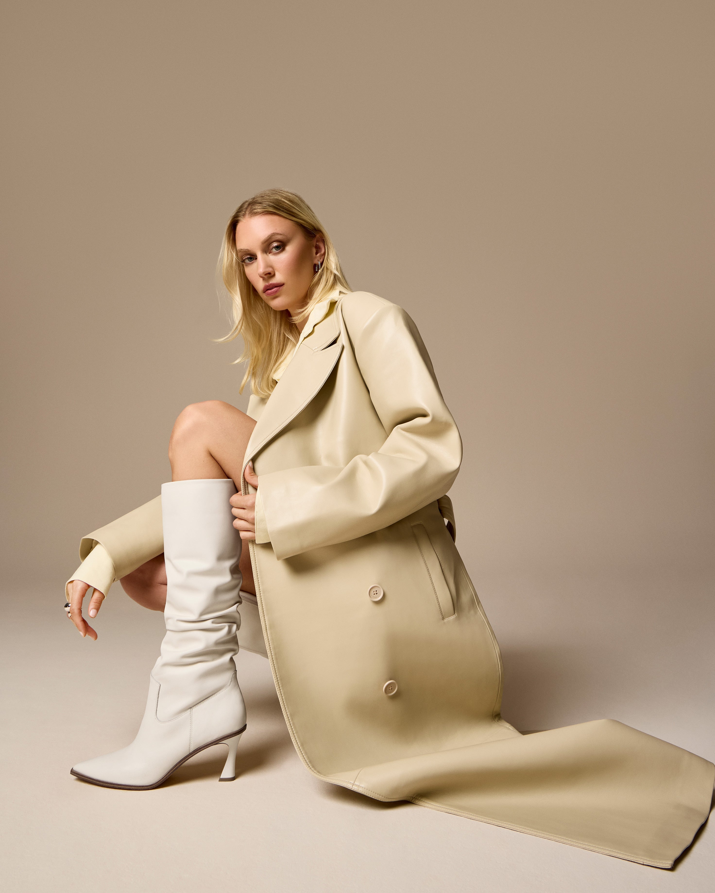 Kindre Narrow Calf Slouchy Knee High Boot