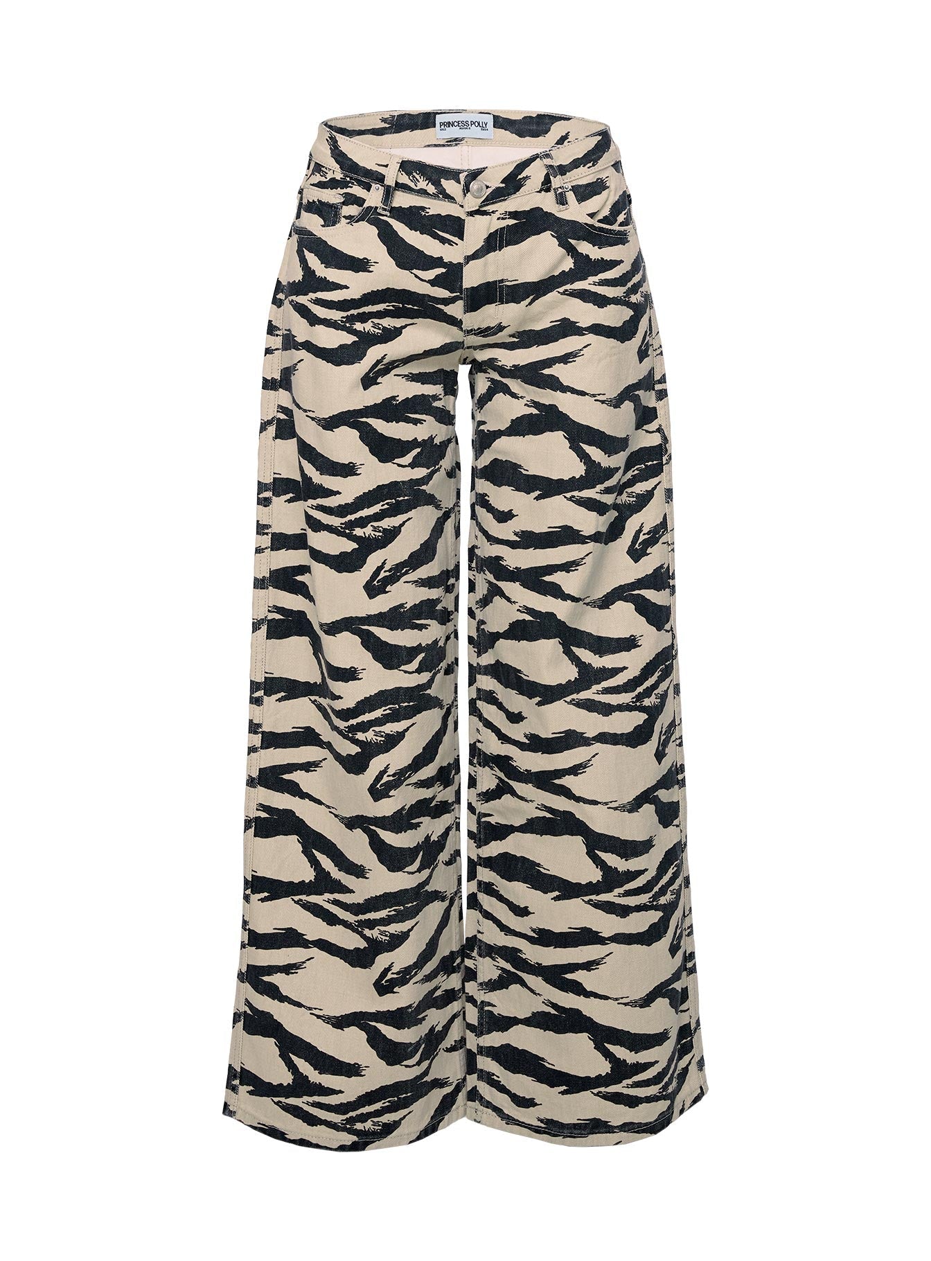 Ramos Low Rise Wide Leg Jeans Tiger