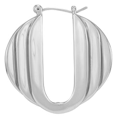 Stacked Link Hoop Earrings