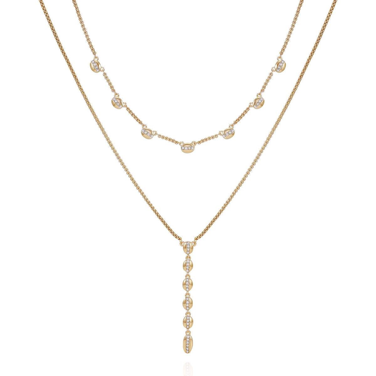 Crystal Layered Necklace