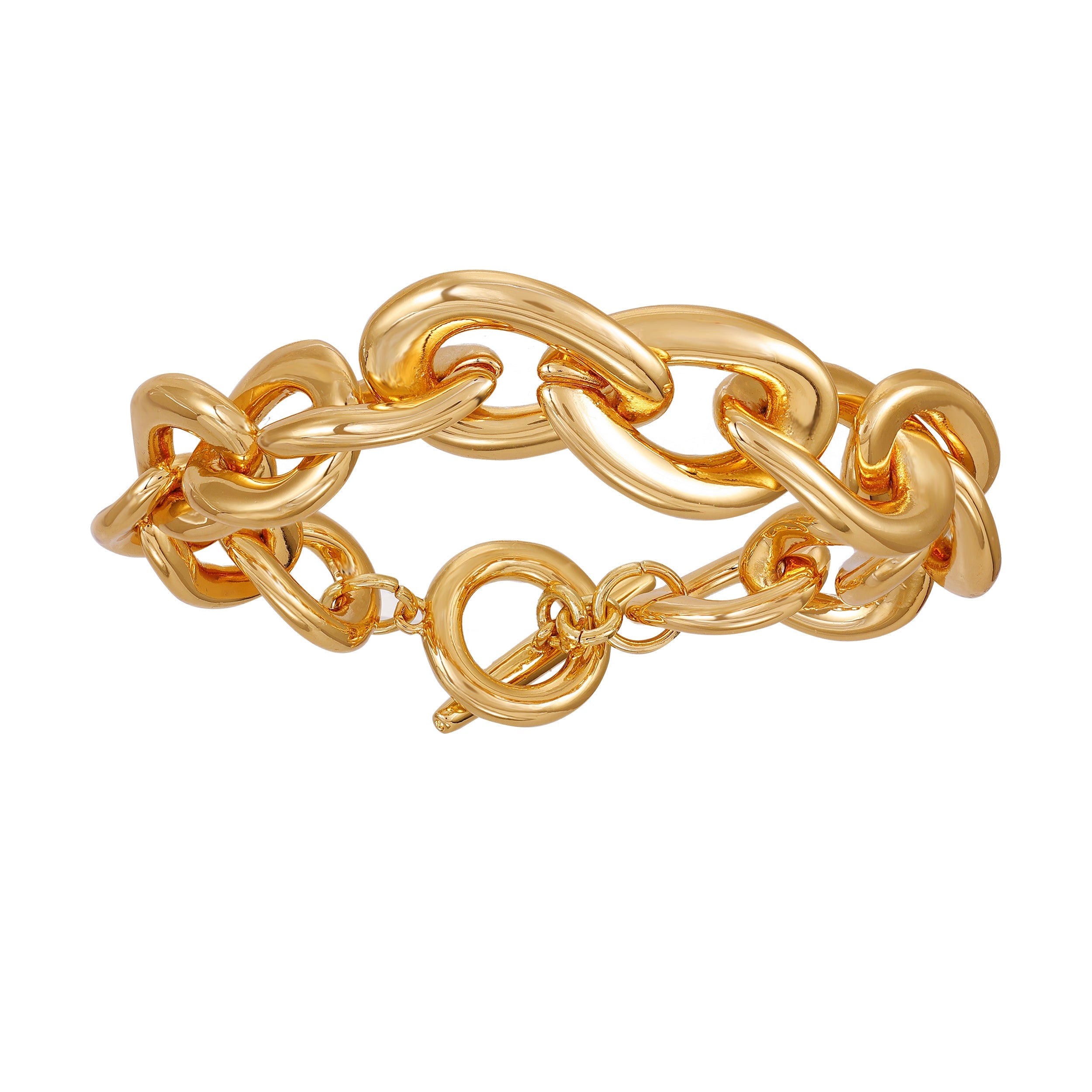 Goldtone Link Toggle Bracelet