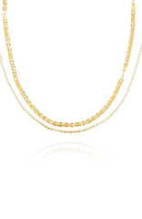 Layered Goldtone Chain Necklace
