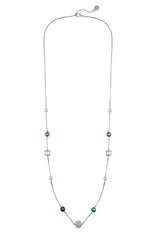 Multicolor Pearl Bead Long Necklace