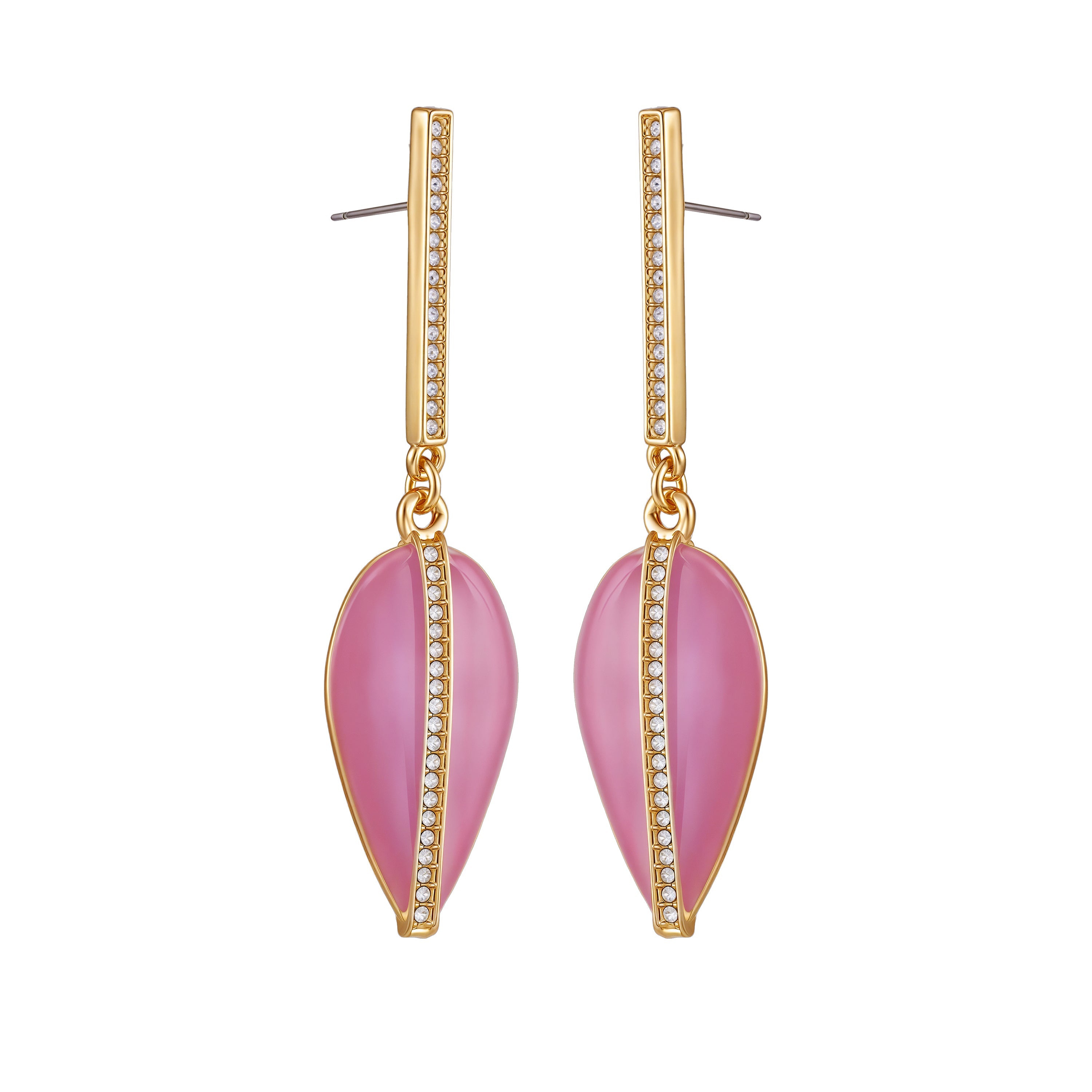 Gold Tone Drop Earrings