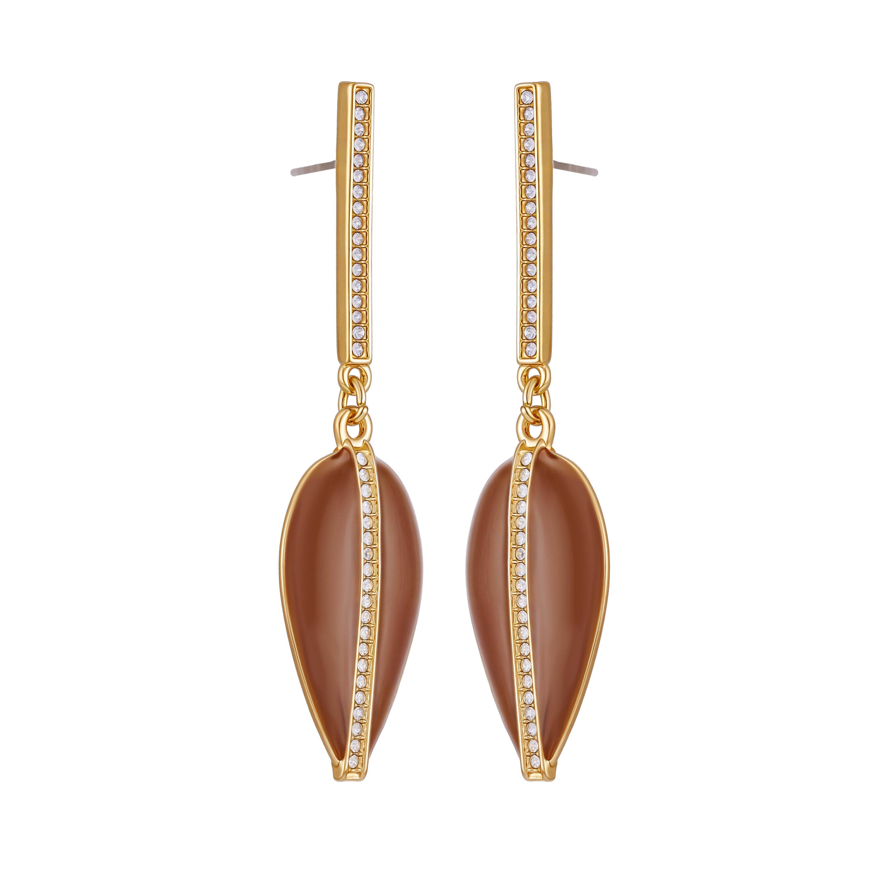 Gold Tone Drop Earrings