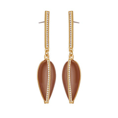 Gold Tone Drop Earrings