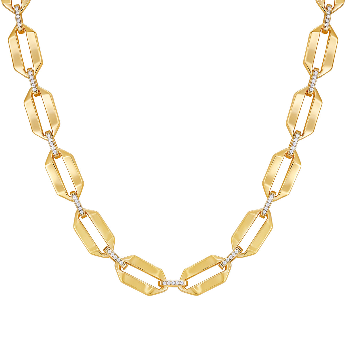 Statement Goldtone Link Necklace