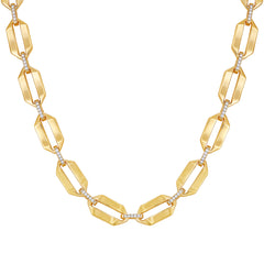 Statement Goldtone Link Necklace