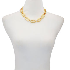 Statement Goldtone Link Necklace
