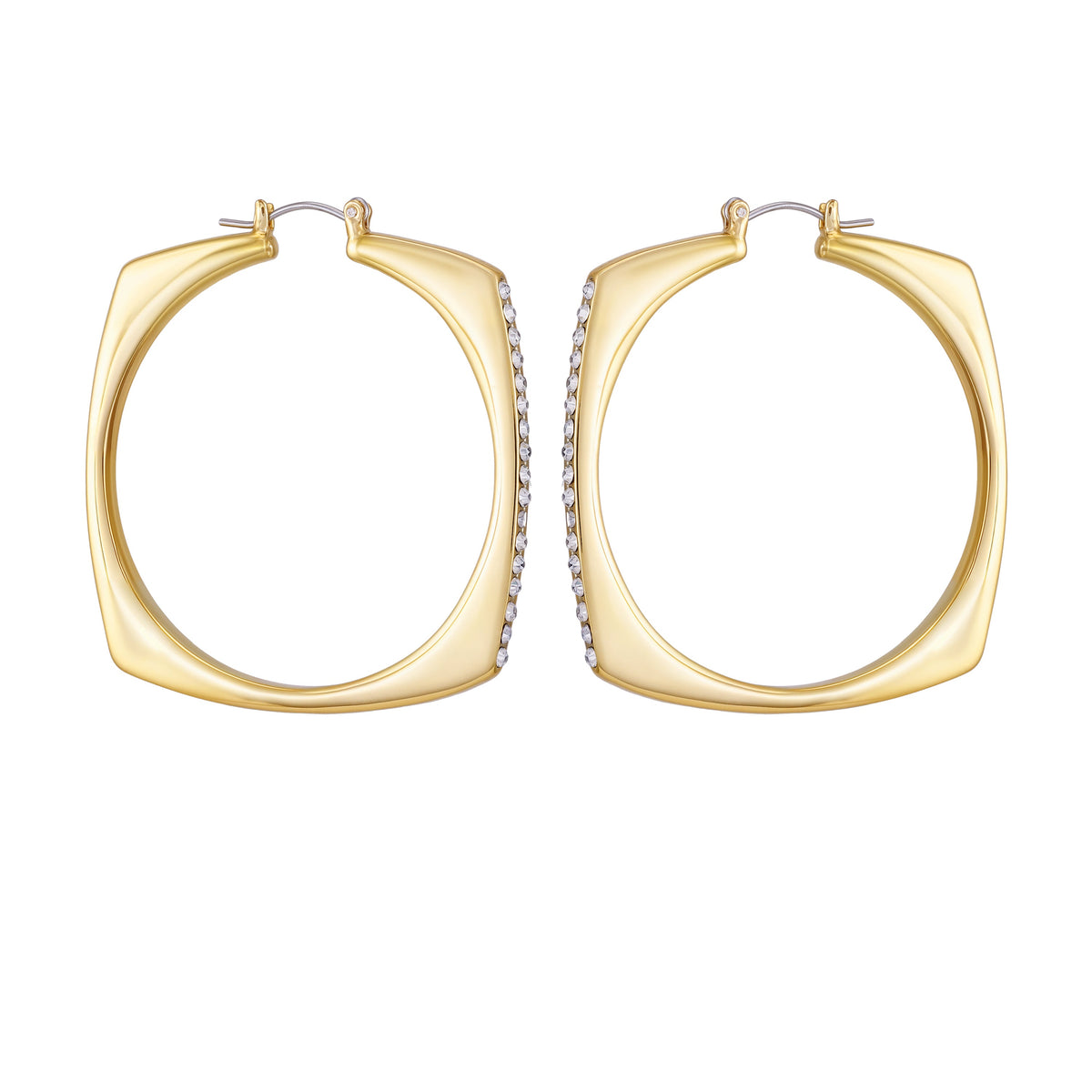Large Square Hoop Earrings