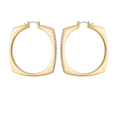 Large Square Hoop Earrings