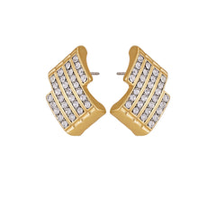 Crystal Bar Stud Earrings