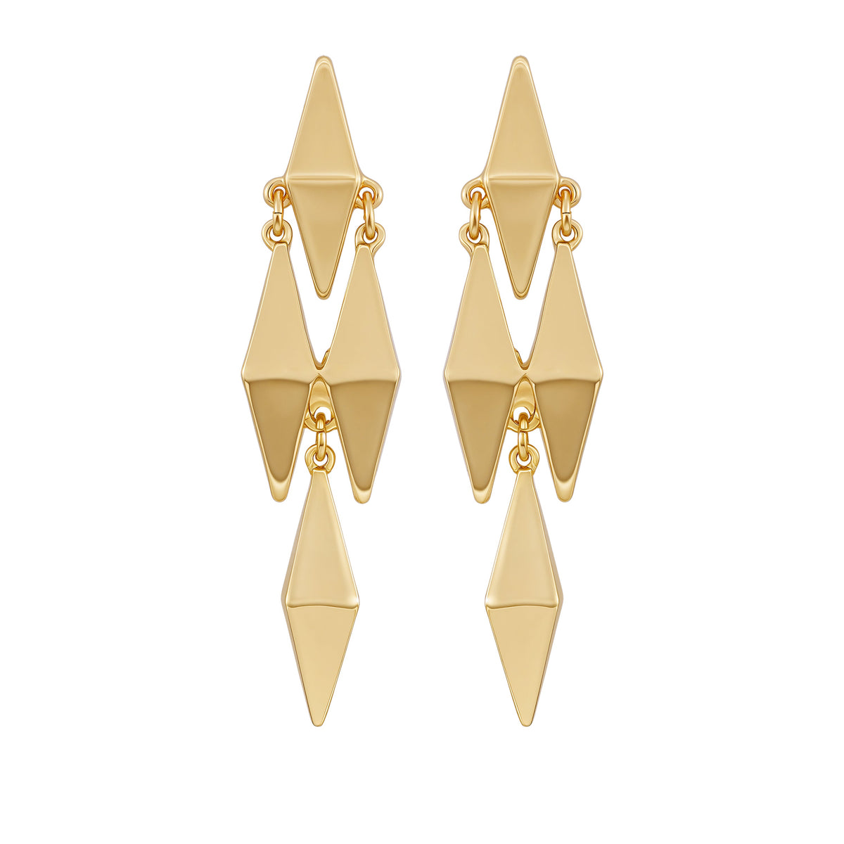 Multi Drop Geometric Earrings