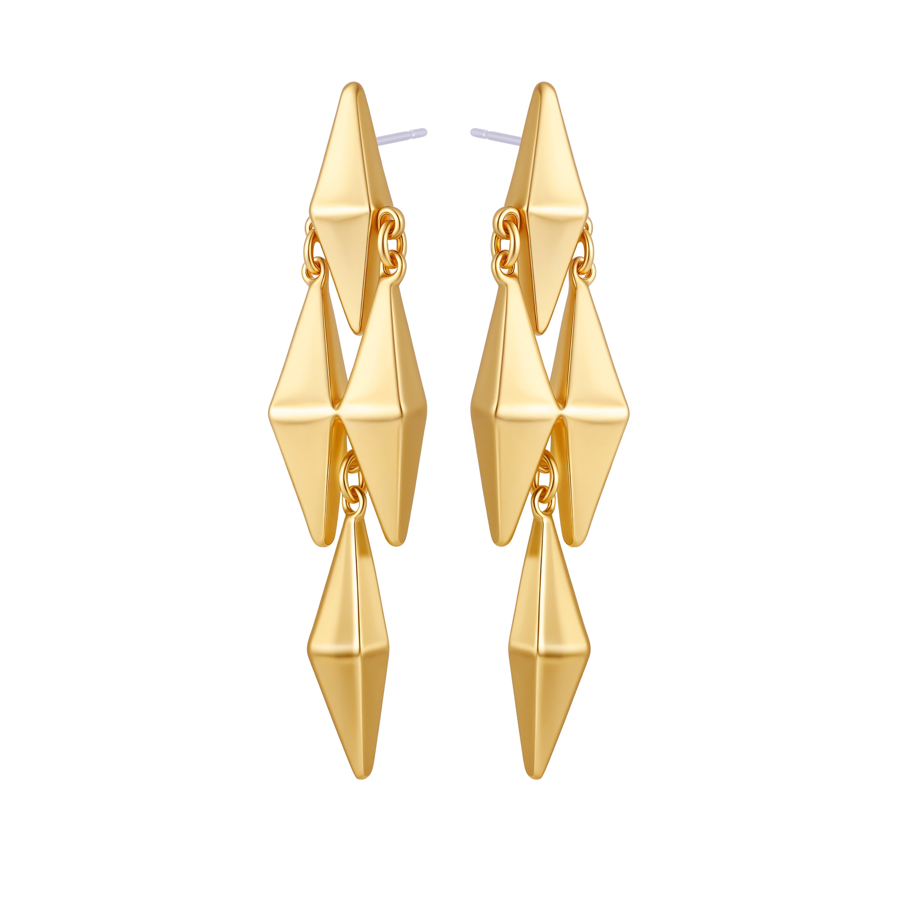 Multi Drop Geometric Earrings