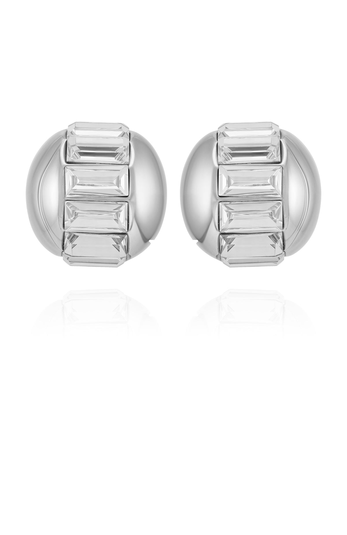Baguette Crystal Stud Earrings