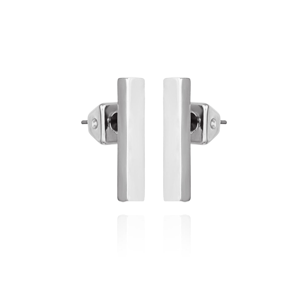 Rectangle Bar Stud Earrings